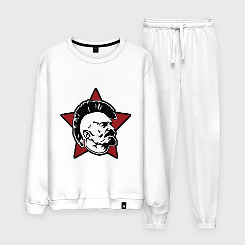 Мужской костюм Значок - Владимир Ленин панк / Белый – фото 1