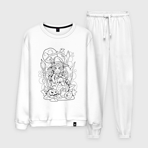 Мужской костюм Милая маленькая ведьма / Белый – фото 1