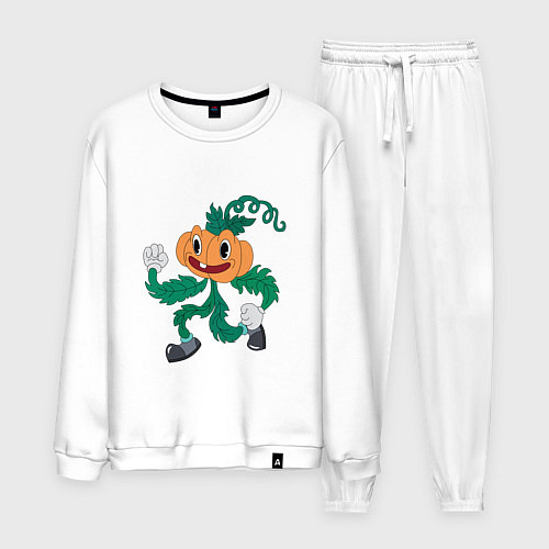 Мужской костюм Бегущая тыква / Белый – фото 1