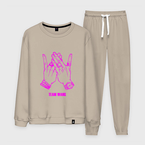 Мужской костюм Got7 team wang / Миндальный – фото 1