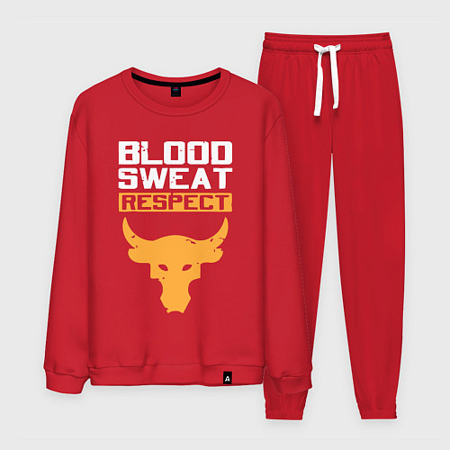 Мужской костюм Blood sweet respect logo / Красный – фото 1