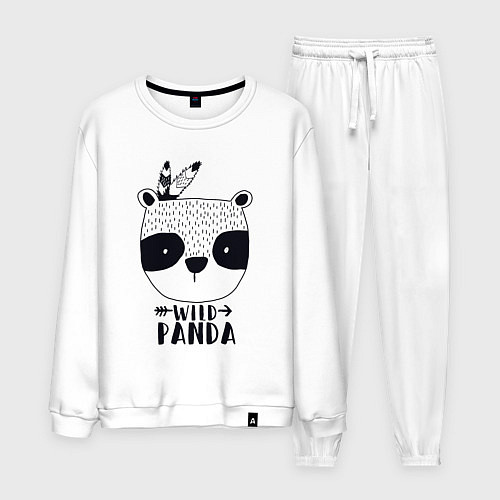 Мужской костюм Wild panda / Белый – фото 1