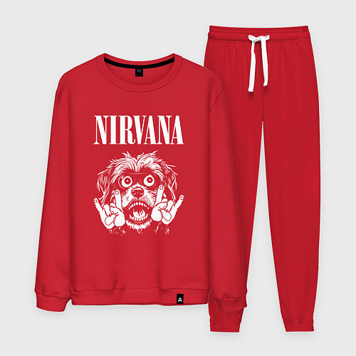 Мужской костюм Nirvana rock dog / Красный – фото 1