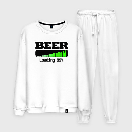 Мужской костюм Beer loading / Белый – фото 1