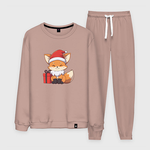 Мужской костюм Лиса с подарком / Пыльно-розовый – фото 1
