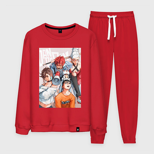 Мужской костюм Дандадан: Кэн Такакура / Красный – фото 1