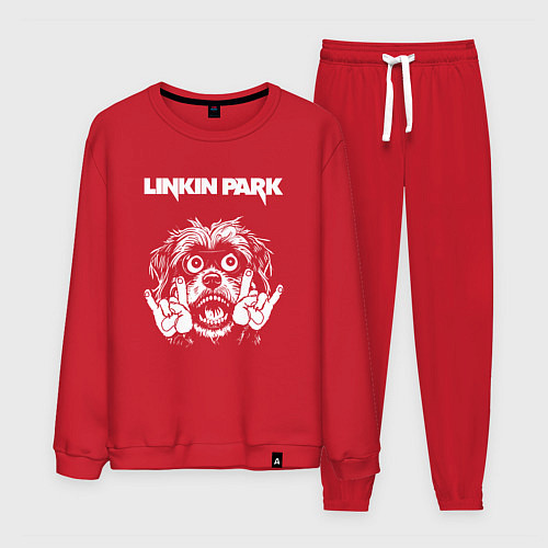 Мужской костюм Linkin Park rock dog / Красный – фото 1