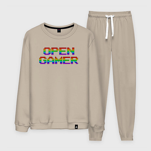 Мужской костюм Open gamer logo / Миндальный – фото 1