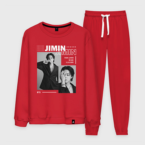 Мужской костюм Park Jimin bts / Красный – фото 1