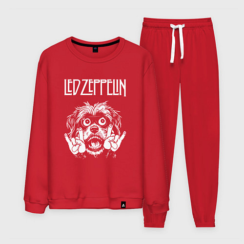 Мужской костюм Led Zeppelin rock dog / Красный – фото 1