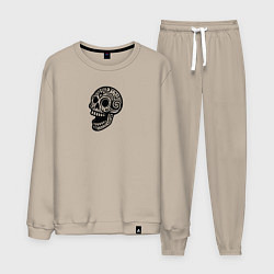 Мужской костюм Смеющийся череп тату