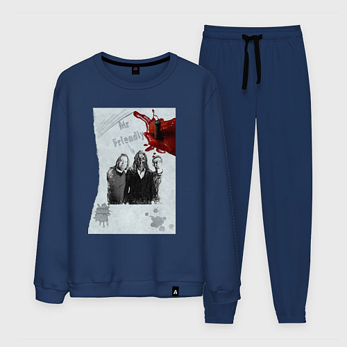 Мужской костюм Mr friendly / Тёмно-синий – фото 1