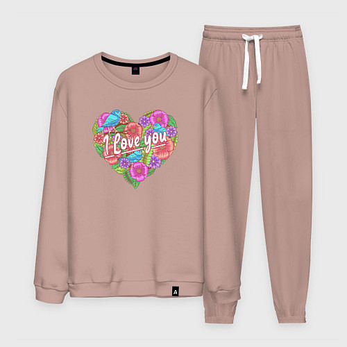 Мужской костюм Love flowers / Пыльно-розовый – фото 1