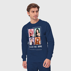 Костюм хлопковый мужской Blackpink 4 colors, цвет: тёмно-синий — фото 2