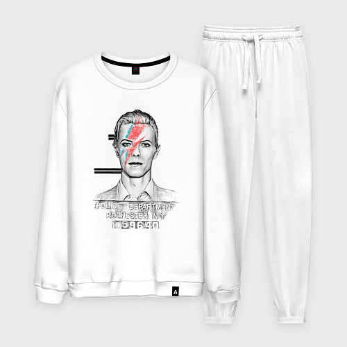 Мужской костюм David Bowie police department rochester / Белый – фото 1