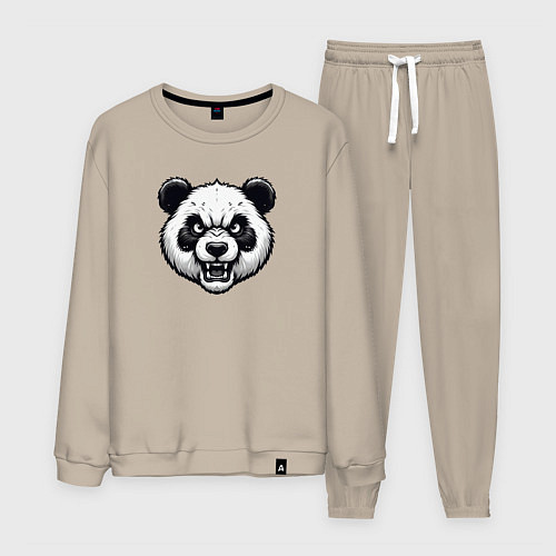 Мужской костюм Морда злой панды / Миндальный – фото 1