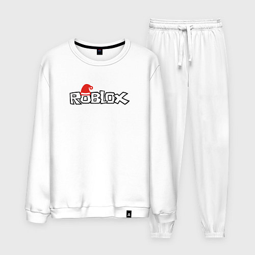 Мужской костюм Роблокс - Новый год / Белый – фото 1