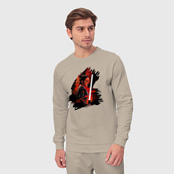 Костюм хлопковый мужской Рей Скайуокер - Звездные войны, цвет: миндальный — фото 2