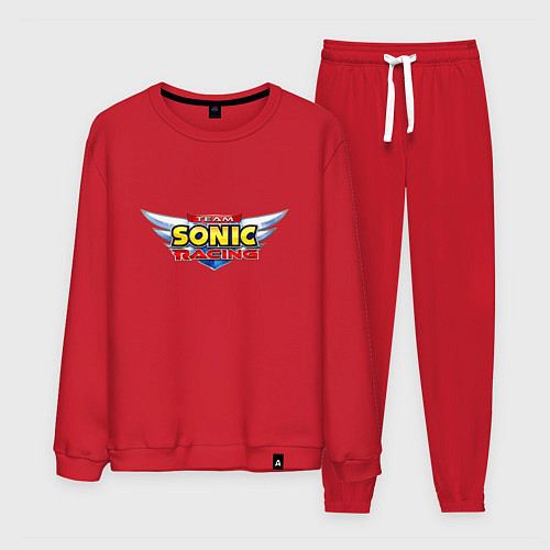 Мужской костюм Team Sonic racing - logo / Красный – фото 1