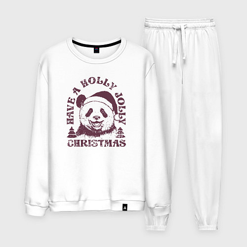 Мужской костюм Панда Дед Мороз / Белый – фото 1