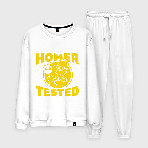 Мужской костюм Homer tested / Белый – фото 1