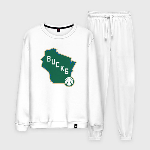 Мужской костюм Bucks team / Белый – фото 1