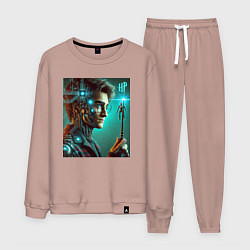 Костюм хлопковый мужской Harry Potter - cyberpunk fantasy, цвет: пыльно-розовый