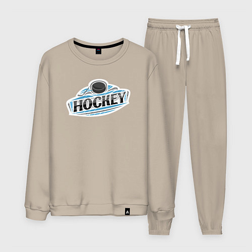 Мужской костюм Play hockey / Миндальный – фото 1