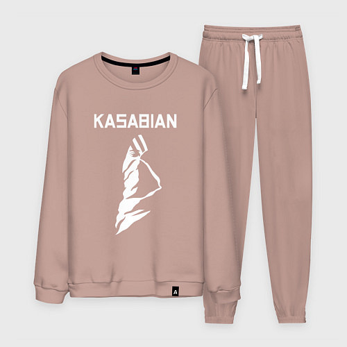 Мужской костюм Kasabian - logo / Пыльно-розовый – фото 1