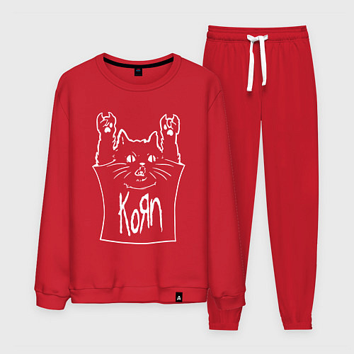 Мужской костюм KoЯn - cat rock / Красный – фото 1
