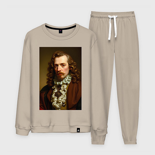 Мужской костюм Старинный портрет / Миндальный – фото 1