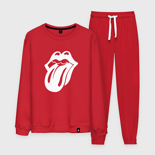 Мужской костюм Rolling Stones - white logo / Красный – фото 1