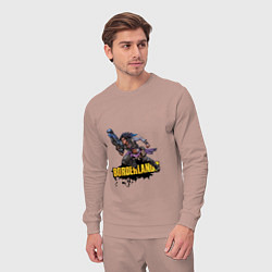 Костюм хлопковый мужской Borderlands Гонка вооружений, цвет: пыльно-розовый — фото 2