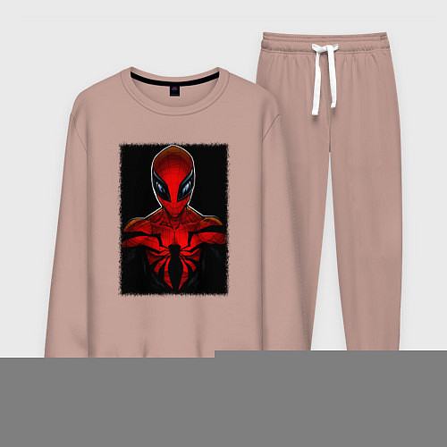 Мужской костюм Человек паук майлз моралес / Пыльно-розовый – фото 1