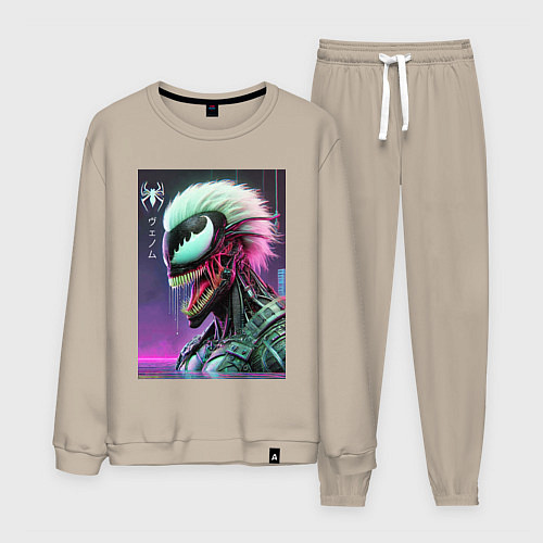 Мужской костюм Ребрендинг ядовитой слизи в киберпанк / Миндальный – фото 1