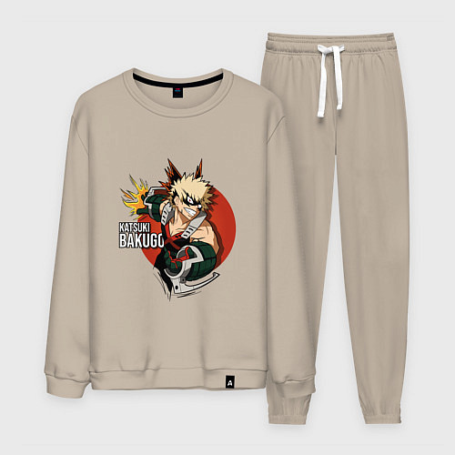 Мужской костюм Моя геройская академия Бакуго круг / Миндальный – фото 1
