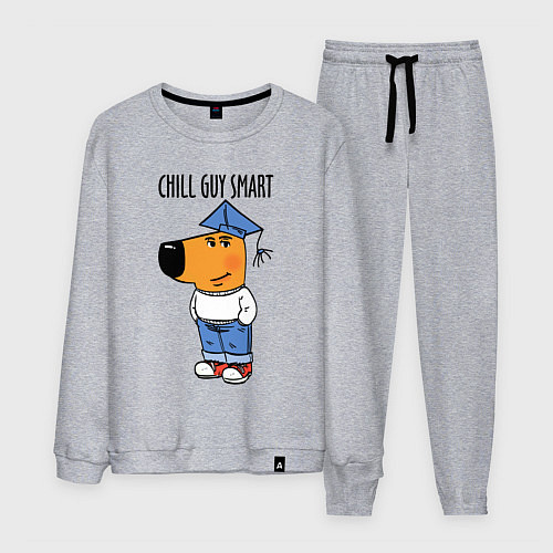 Мужской костюм Chill guy smart / Меланж – фото 1