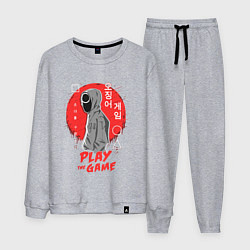 Костюм хлопковый мужской Play the game, цвет: меланж