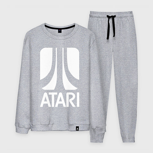 Мужской костюм Atari logo white / Меланж – фото 1