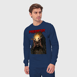 Костюм хлопковый мужской Predator scream, цвет: тёмно-синий — фото 2