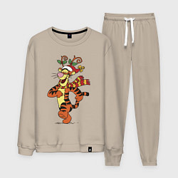 Костюм хлопковый мужской Winnie the pooh - tigger, цвет: миндальный