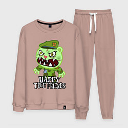 Костюм хлопковый мужской Angry - Flippy, цвет: пыльно-розовый
