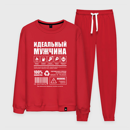 Мужской костюм Инструкция к мужчине / Красный – фото 1