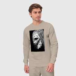 Костюм хлопковый мужской Слипкнот кори тейлор, цвет: миндальный — фото 2