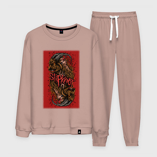 Мужской костюм Слипкнот кровавый / Пыльно-розовый – фото 1