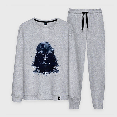 Мужской костюм Дарт вейдер мазайка / Меланж – фото 1