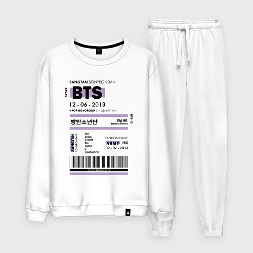 Мужской костюм Bts ticket / Белый – фото 1