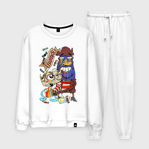 Мужской костюм Flapjack - rainbow / Белый – фото 1