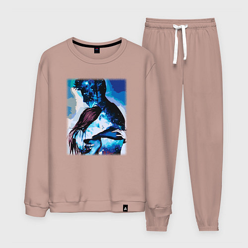 Мужской костюм Ты мой космос / Пыльно-розовый – фото 1