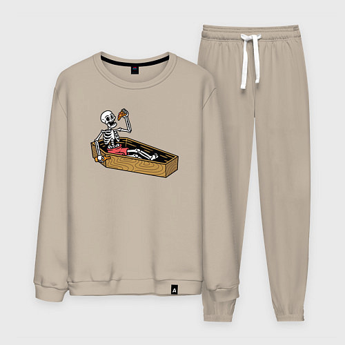 Мужской костюм Death pizza / Миндальный – фото 1